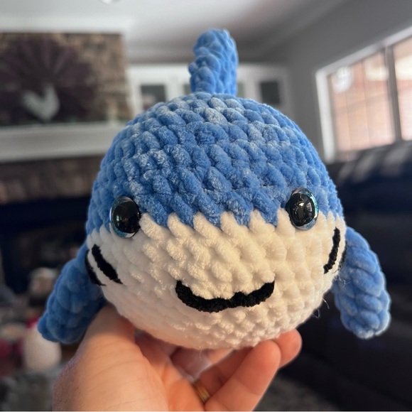 Crochet Shark Plush handmade by Petunias Patch (Me) - Picture 2 of 12